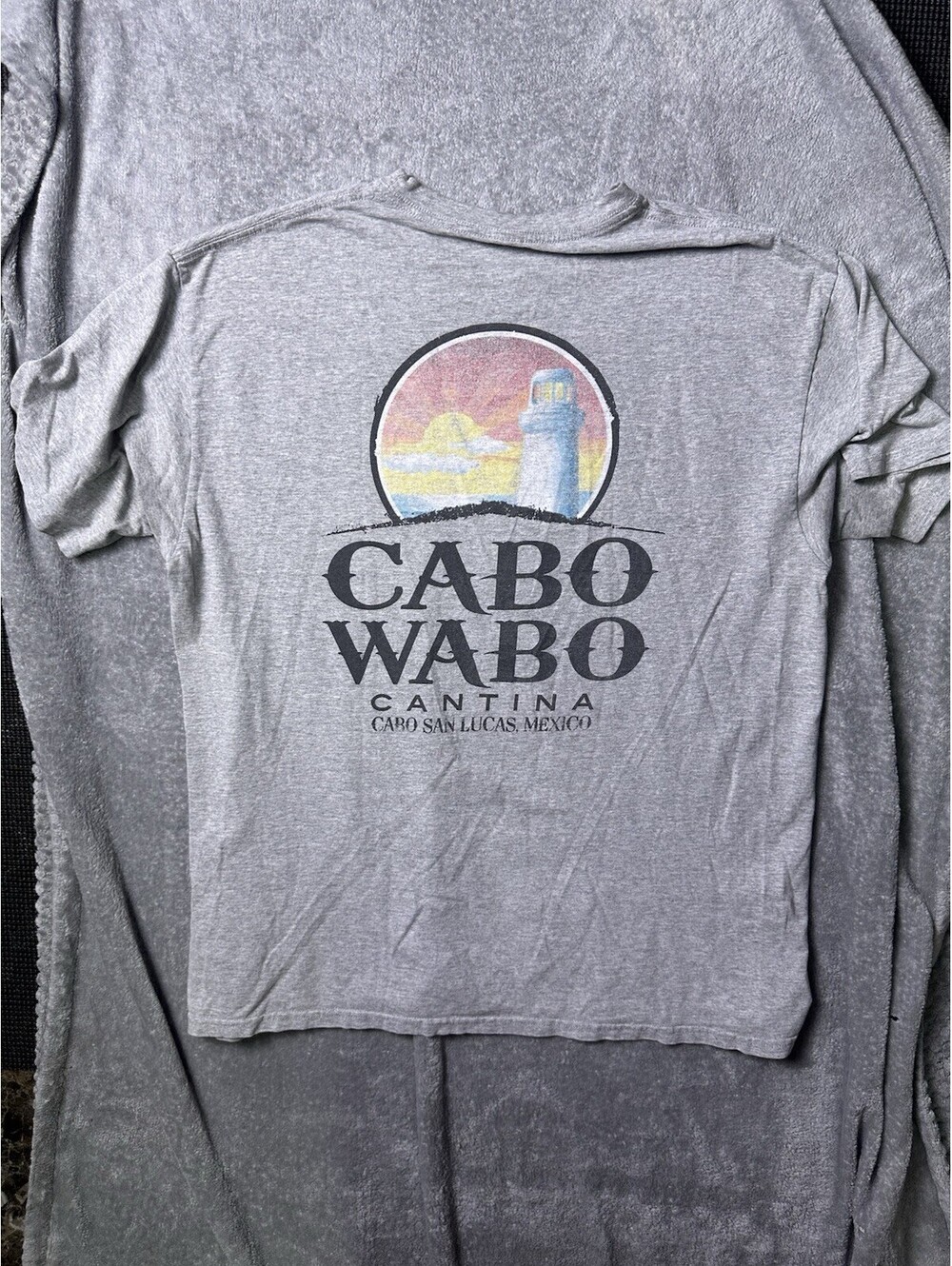 Vintage Cabo Wabo Cantina T Shirt XL Cabo San Lucas Mexico Distressed Cut Grunge